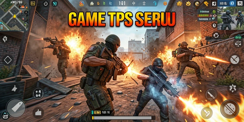 Screenshot gameplay AMS789 menampilkan aksi pertempuran yang mendebarkan dan grafis canggih.