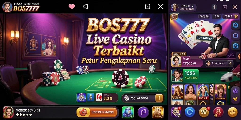 Tampilan gameplay Live Casino yang mendebarkan dan interaktif.
