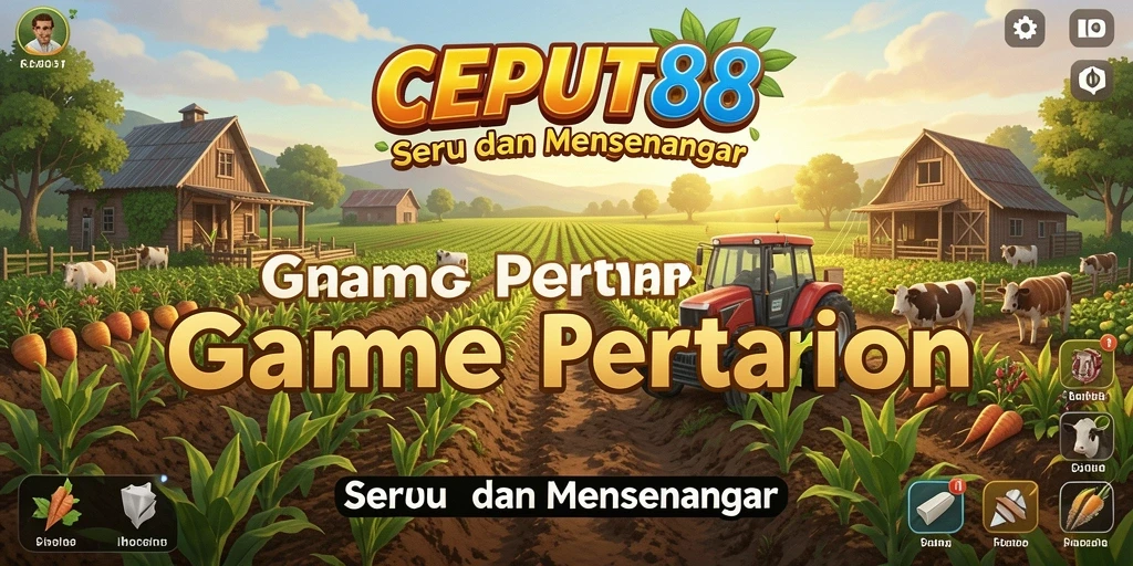 Tangkapan layar menampilkan gameplay seru dari CEPAT88 dengan ladang yang subur.