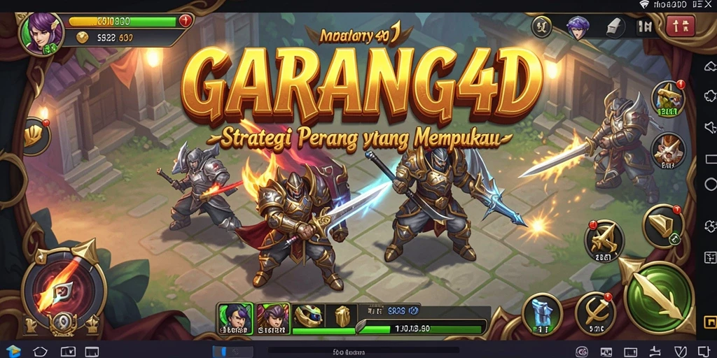 Tangkapan layar dari pertempuran mendebarkan dalam GARANG4D.