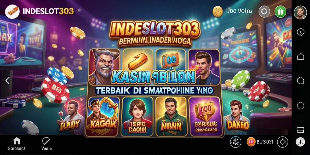 Tampilan dinamis gameplay slot di INDESLOT303.