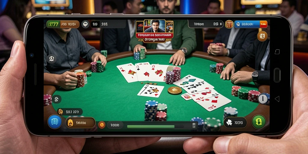 Screenshot gameplay L777 yang menunjukkan aksi seru permainan Poker.
