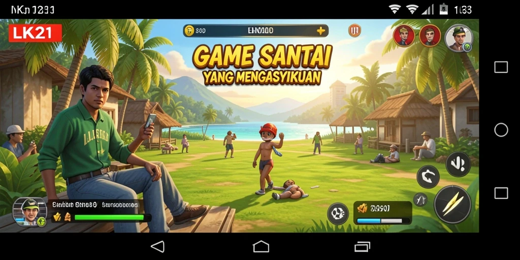 Tangkapan layar gameplay LK21 yang menggambarkan keseruan bermain.