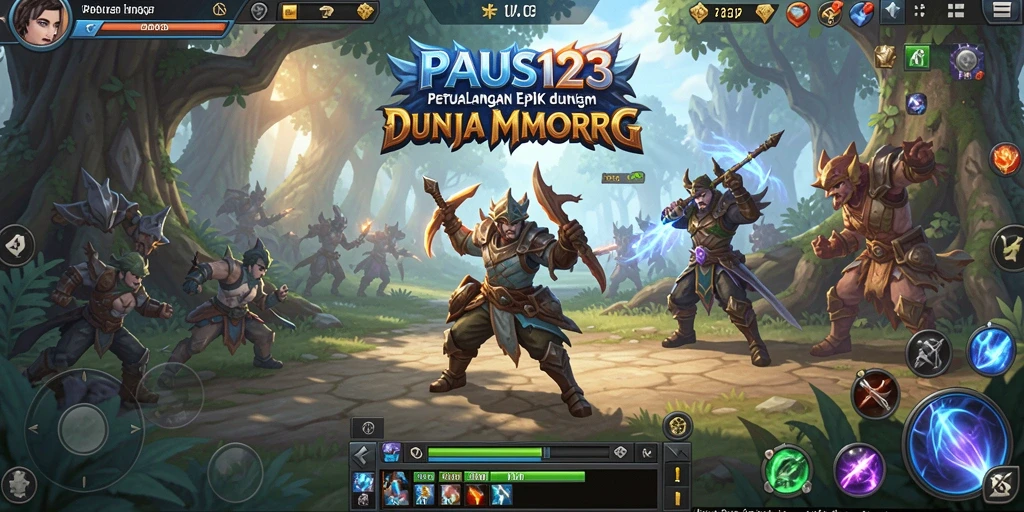 Tampilan menarik dari gameplay MMORPG PAUS123 yang menampilkan pertarungan seru.