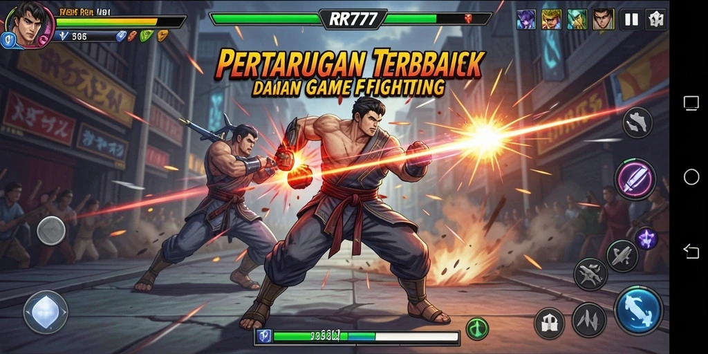 Gameplay seru dan intens dalam RR777 dengan pertarungan yang menegangkan.