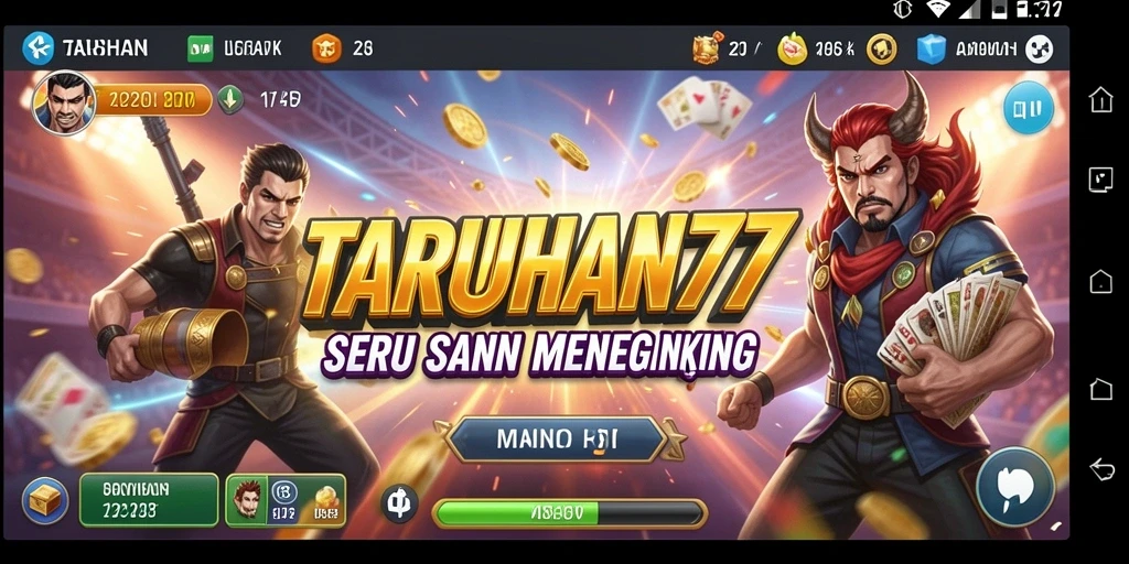 Tampilan menarik dari gameplay TARUHAN77 yang seru.