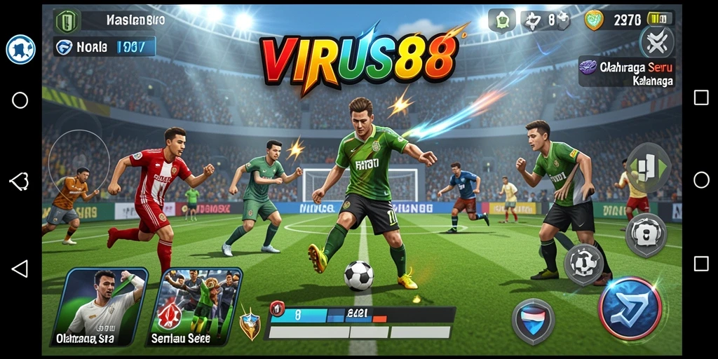 Gameplay seru dan grafis menawan di VIRUS88.