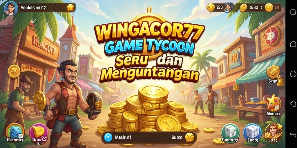 Tampilan seru gameplay WINGACOR77 dengan elemen Tycoon yang dinamis.